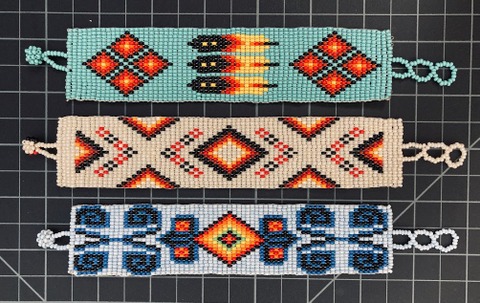 Beaded 21 Row Native American Style Bracelet Native American style
