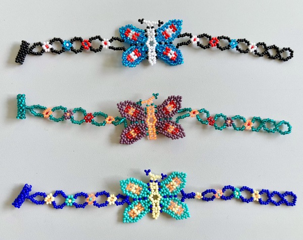 Beaded Butterfly bracelet 