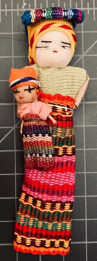 Worry Doll mother and child 