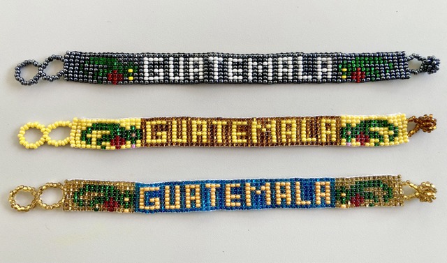 Beaded 8 Row Bracelet "Guatemala" 