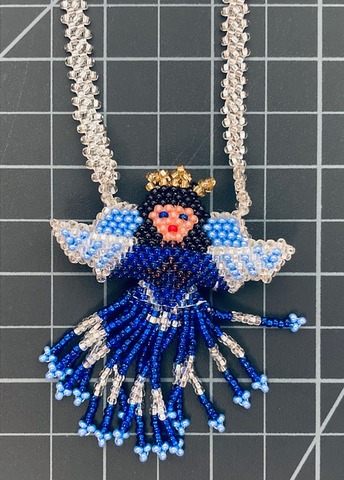 Beaded Angel Necklace 