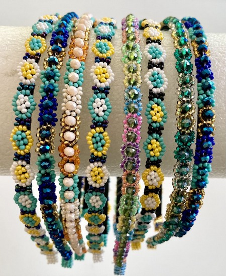 Hairband - Beaded Flexible - Artisan Crafted in Guatemala
