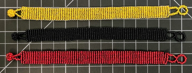 Beaded Loomed 8 Row Bracelet Solid 