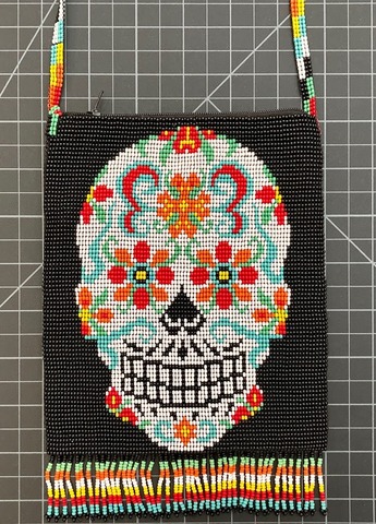 Beaded Purse Day of the Dead 
