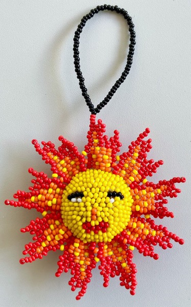 Beaded Sun Ornament 