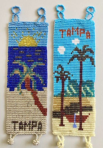 1.5 inch wide Tampa beaded bracelet handmade in Guatemala