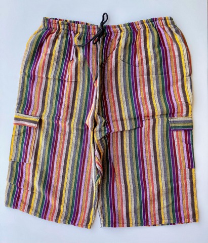 Bermuda Shorts - Casual Cotton Guatemalan Artisan Made - Artisan Crafted in Guatemala