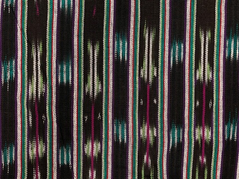 Cloth - Handloomed - Black, Purple, Green - Artisan Crafted in Guatemala