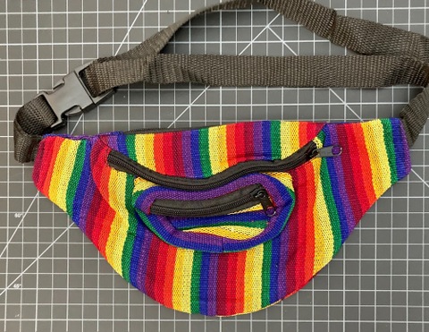 Cotton Fanny Pack - Rainbow Rainbow