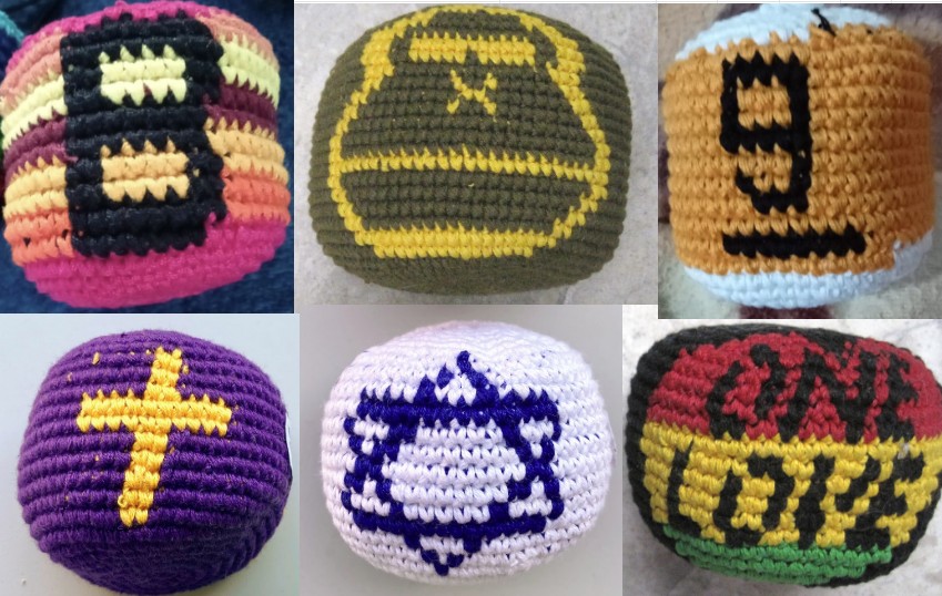 Custom Design Footbag  Guatemalan, Guatemala, Mayan, handmade, colorful, wholesale, artisan, Custom, design, Footbag