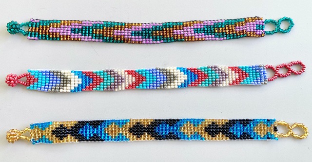 Half-Inch Bracelet - Handmade Czech Glass Multicolor - Artisan Crafted in Guatemala