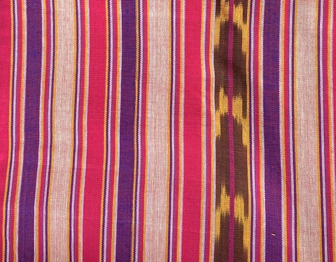 Jaspe Cloth (Ikat) Pink Purple Beige 