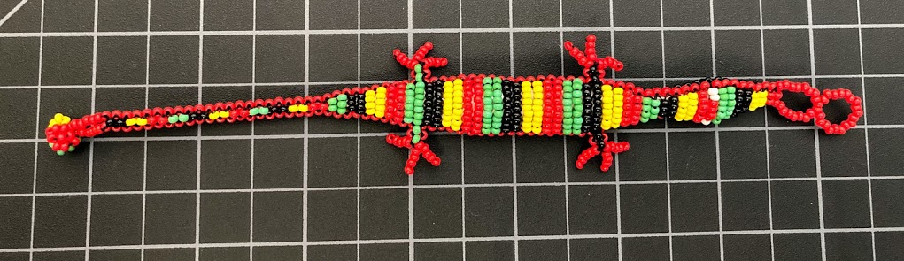 Large Rasta Reggae Lizard/Gecko Bracelet Rasta / Reggae