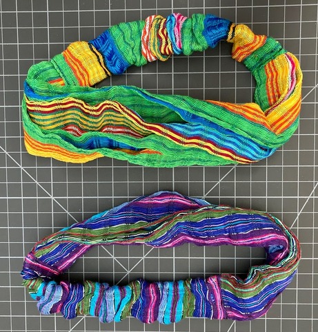 Large Scarf Hairband - multicolor Rasta / Reggae