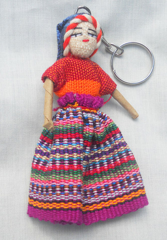 Large Worry Doll Keychain 