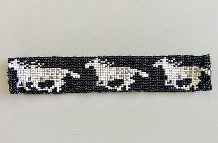 Mustang Bracelet - Loomed Beaded Motif - Artisan Crafted in Guatemala