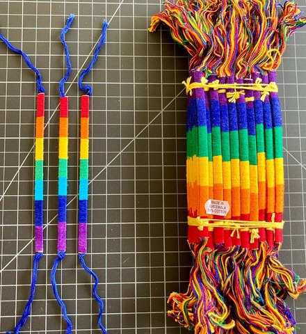 Rainbow Cotton Flex Friendship Bracelet rainbow