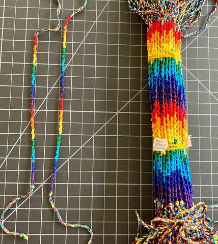 Rainbow Spiral Friendship Bracelet 