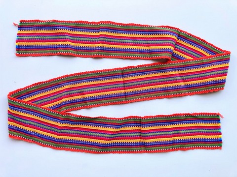 Sash - Striped Mayan Cotton - Artisan Crafted in Guatemala