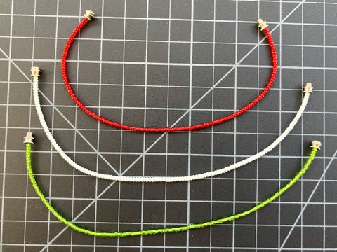 Single Strand Bracelet 8 inches solid colors 
