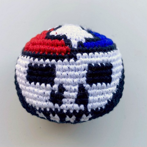 Footbag - Crochet - Skull Motif - Artisan Crafted in Guatemala