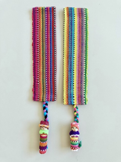 Worry doll bookmark handmade in Guatemala