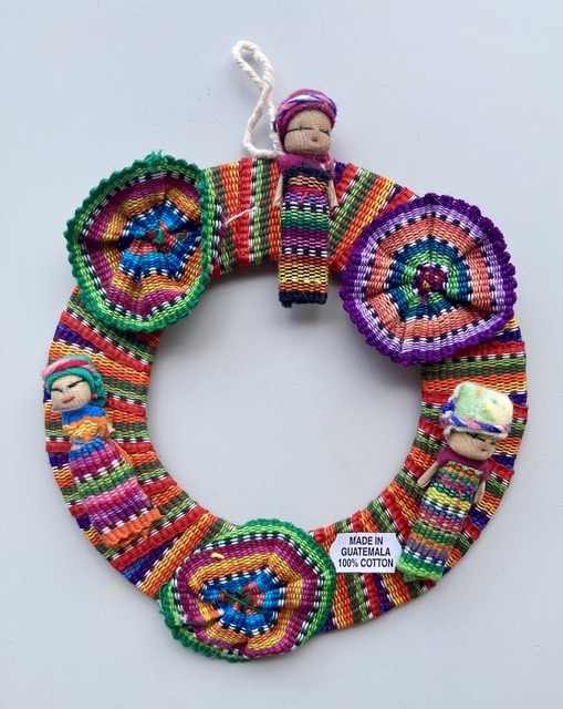 Worry doll decorative wall hanger