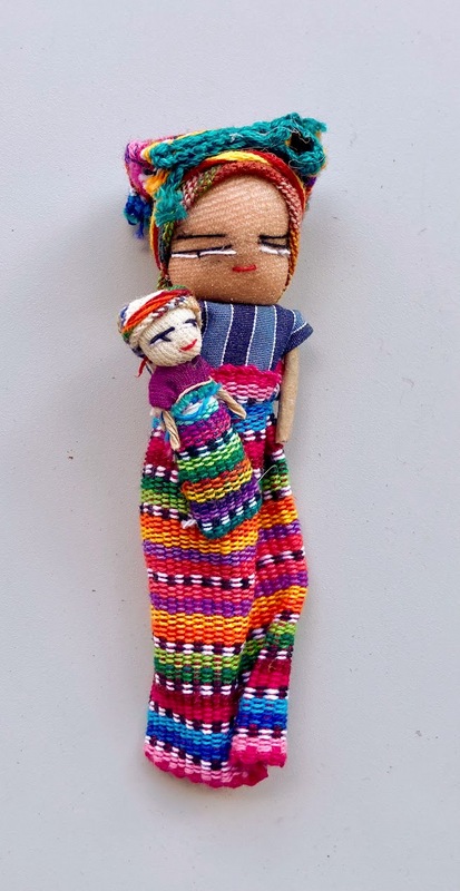 Mother and child worry doll