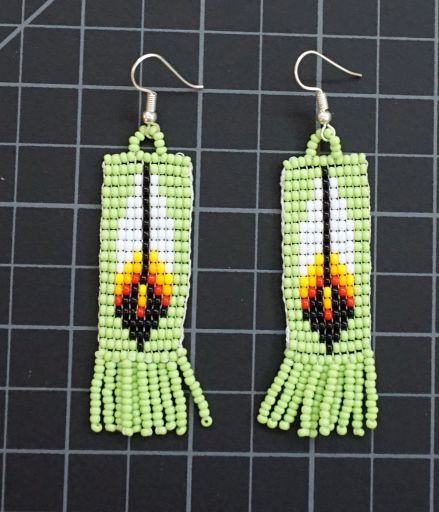Beaded Native American Style Earrings Native American style